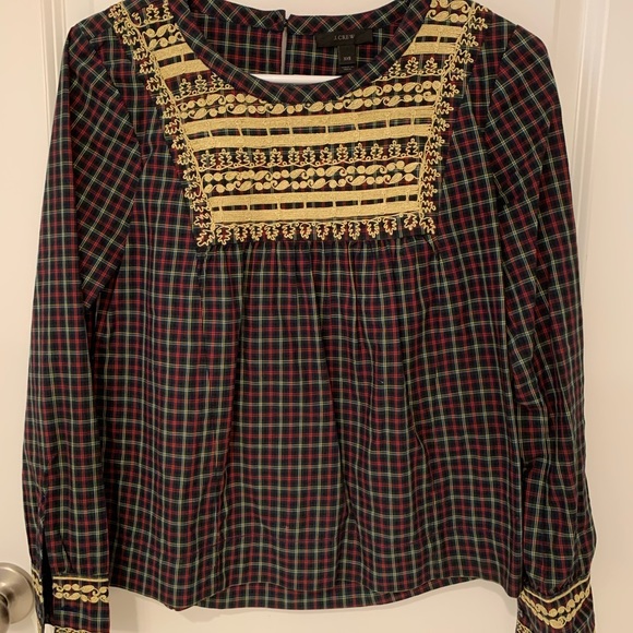 Women’s J Crew Peplum Top - Picture 1 of 5